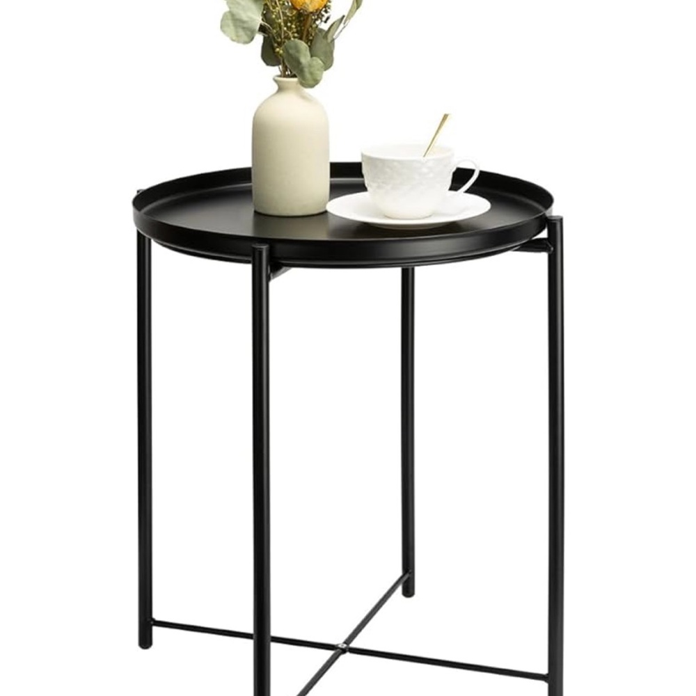 Black Metal Side Table